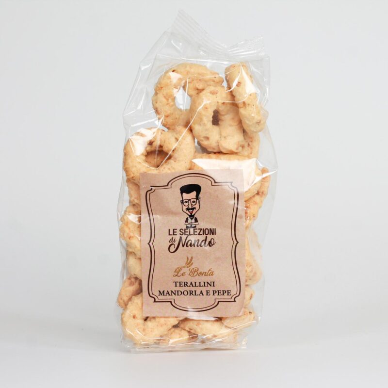 Tarallini alla Mandorla e Pepe – 250 g